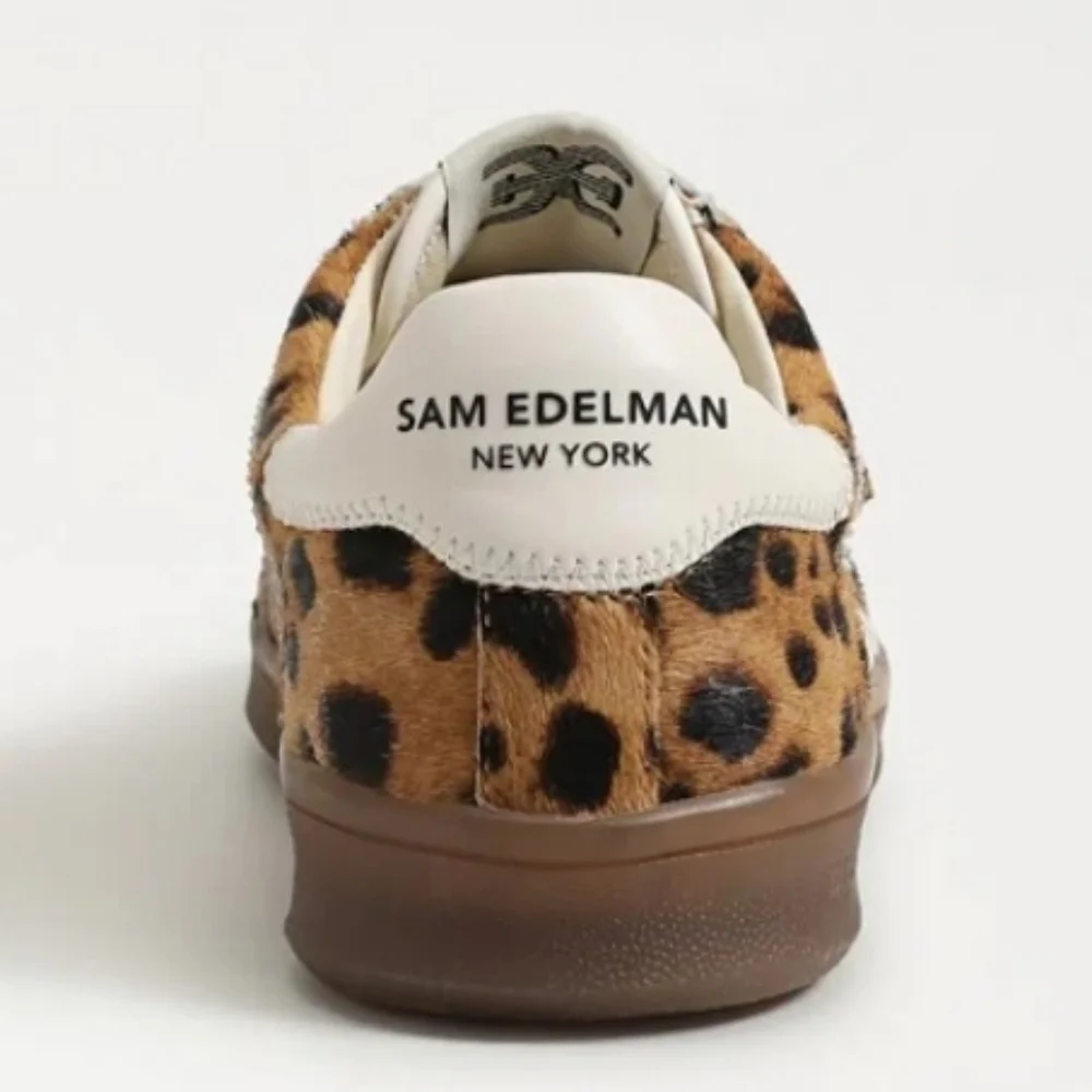 Sam Edelman Talia Leopard Brahama Hair Velcro Sneakers 9 - Picture 7 of 9
